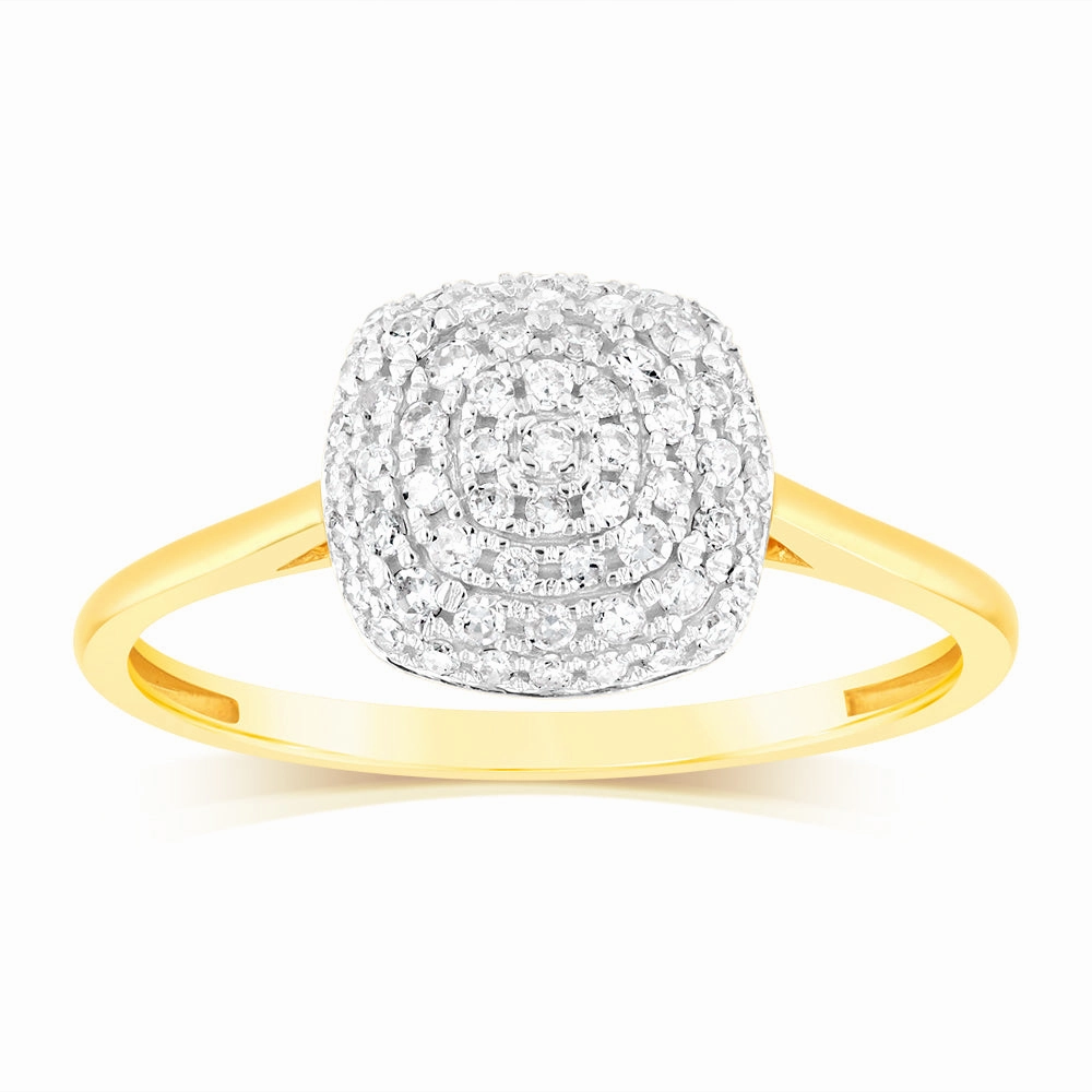 0.30 Carat Diamond Dress Ring in 9ct Yellow Gold