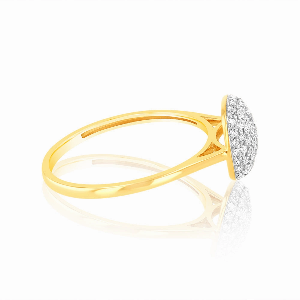 0.30 Carat Diamond Dress Ring in 9ct Yellow Gold