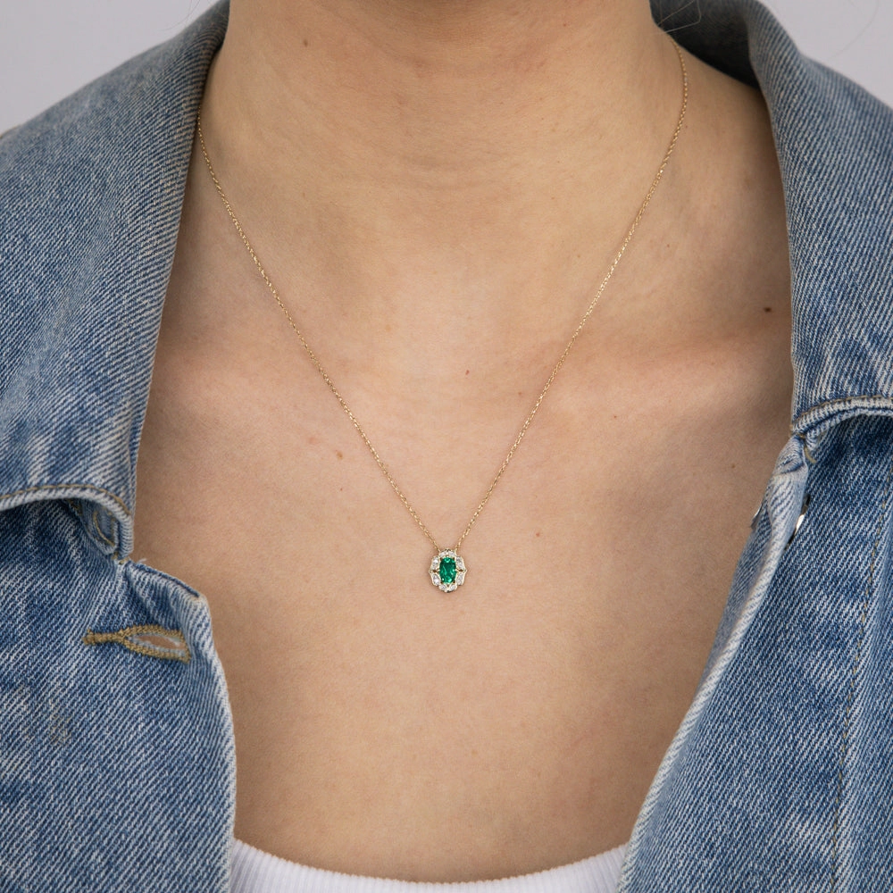 0.30 Carat London Blue Topaz and Diamond Pendant with 45cm Chain in 9ct White Gold