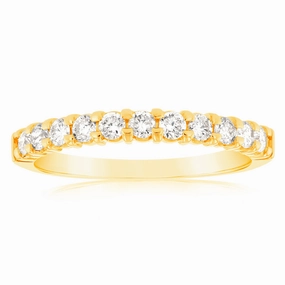 18ct Yellow Gold Ring With 3/8 Carats Of Diamonds
