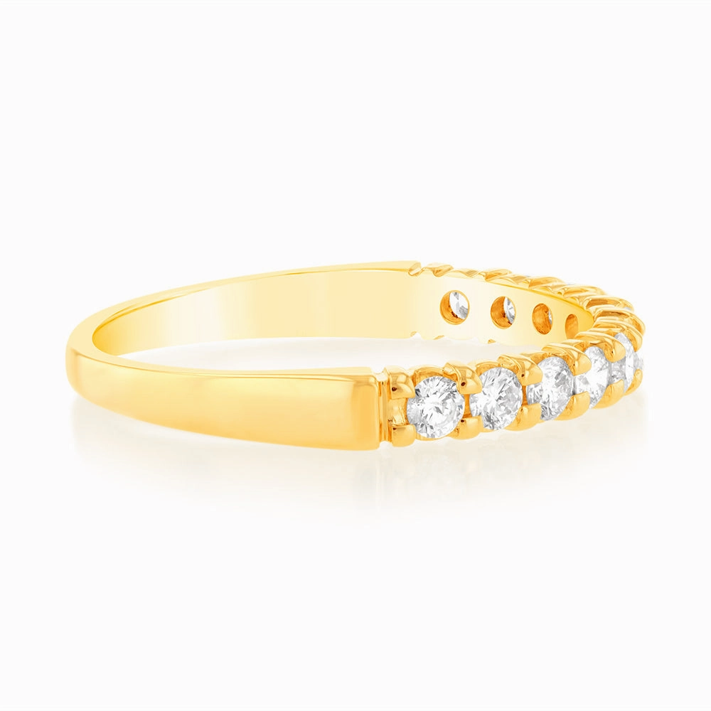 18ct Yellow Gold Ring With 3/8 Carats Of Diamonds