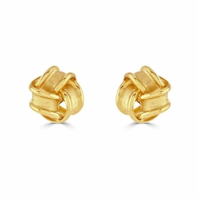 18ct Yellow Gold Sat-Pol Ribbon Knot