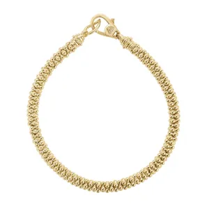18K Gold Beaded Bracelet | 4mm