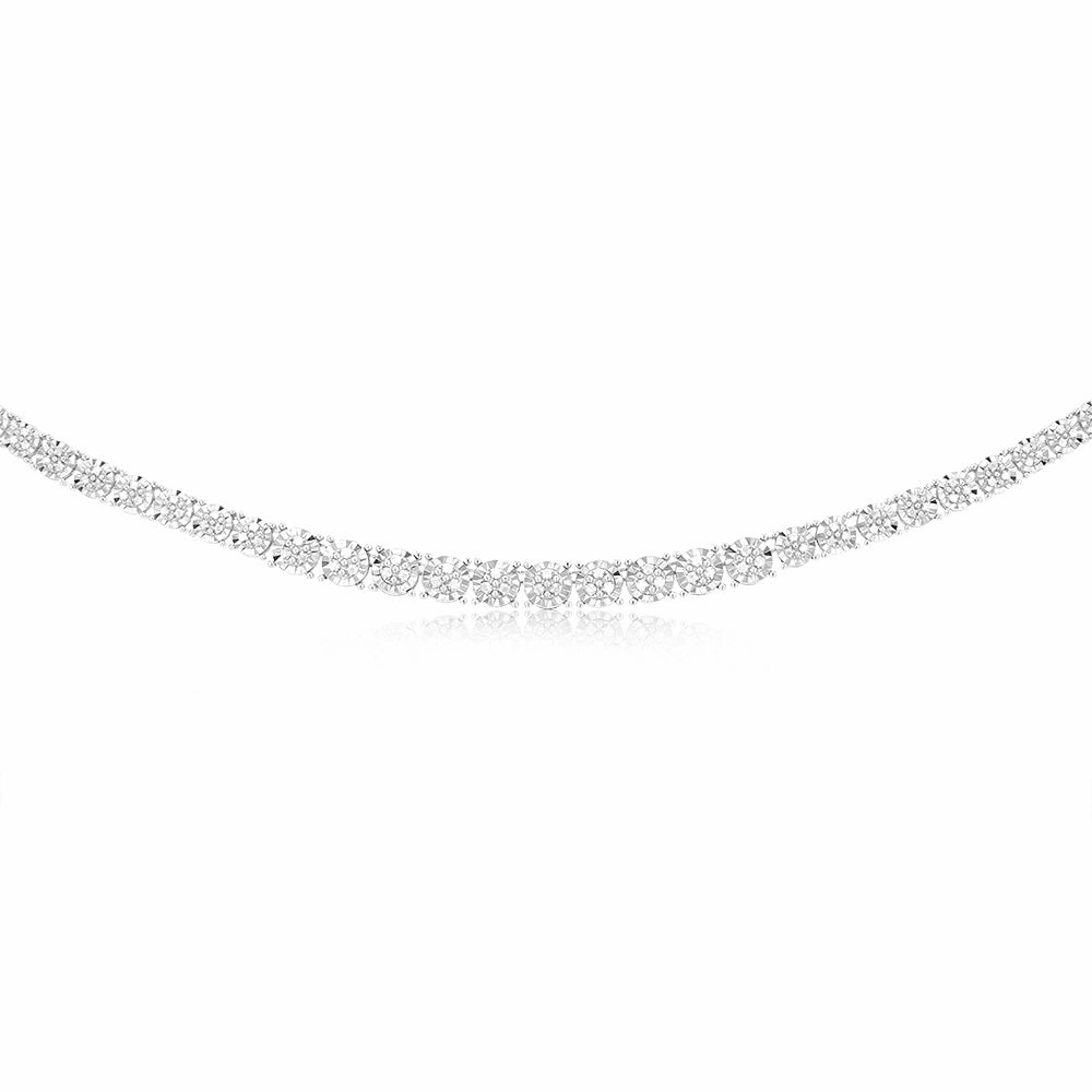 1.1 Carat Diamond Chain in Sterling Silver