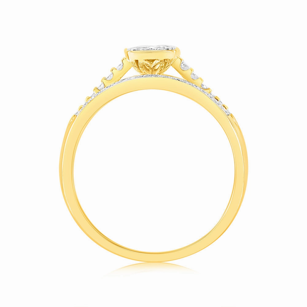 1/3 Carat Diamond Dress Ring in 9ct Yellow Gold
