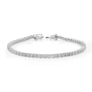 3.00ct Lab Grown Diamond Tennis Bracelet in 18K White Gold