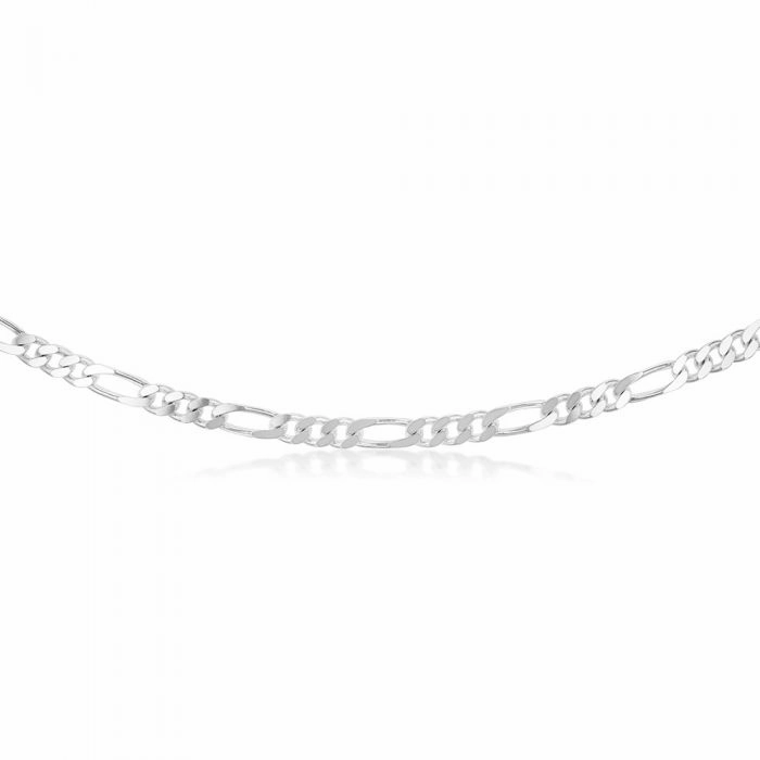 55cm Sterling Silver Figaro 1:3 Chain