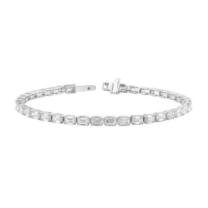 7.25ct Lab Grown Diamond Bracelet in 18K White Gold