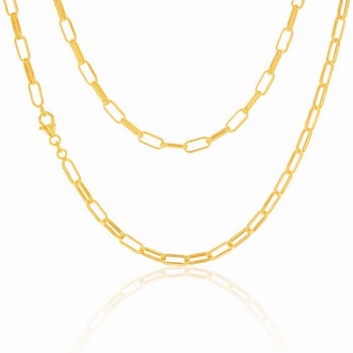 9 Carat Silverfilled Long Belcher 45cm Chain