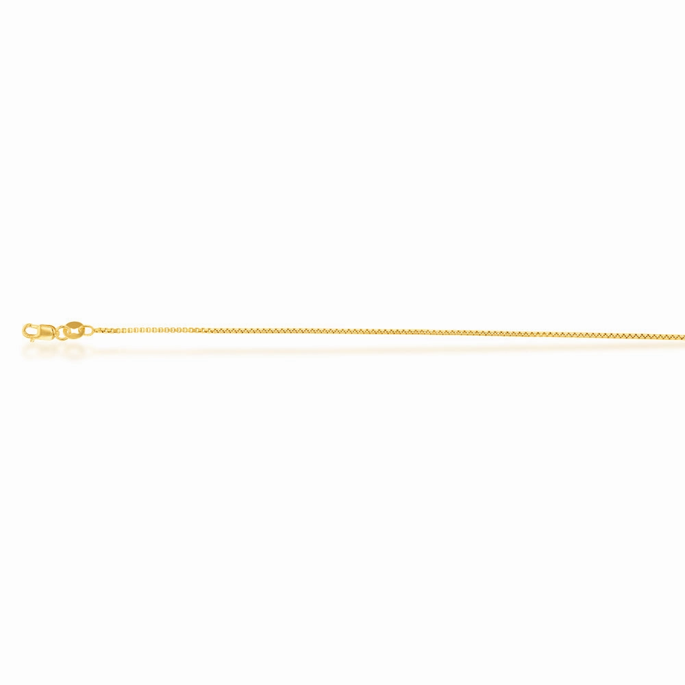 9carat Silver Filled Box Chain 50cm