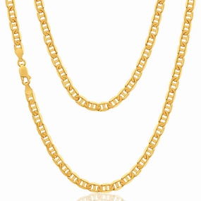 9ct Alluring Yellow Solid Gold 55cm Anchor Chain