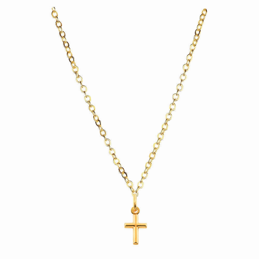 9ct Yellow 14mm Cross Gold Pendant