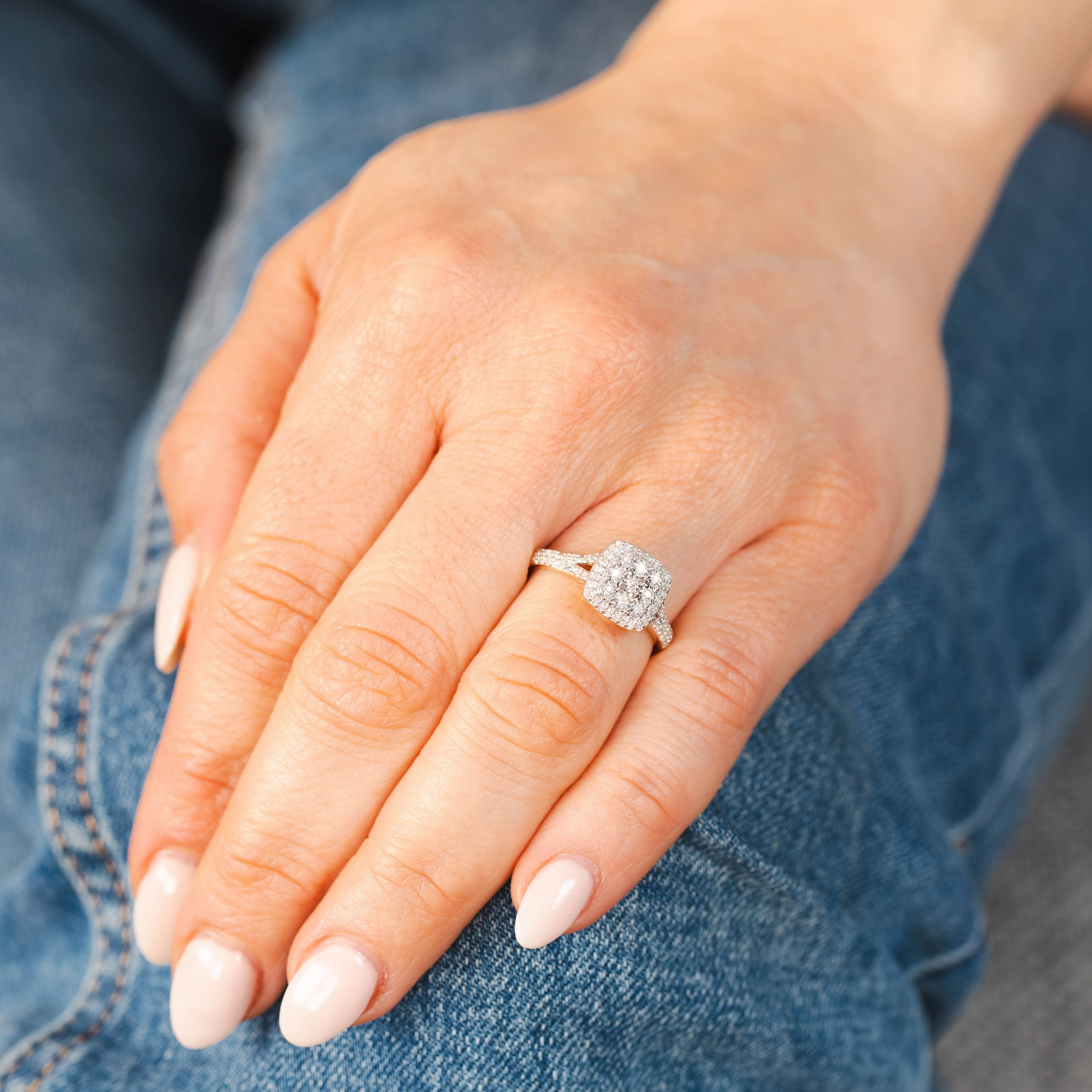 9ct Yellow Gold 1/4 Carat Diamond Dress Ring