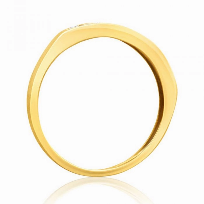 9ct Yellow Gold 1/4 Carat Diamond Ring Set with 10 Brilliant Diamonds