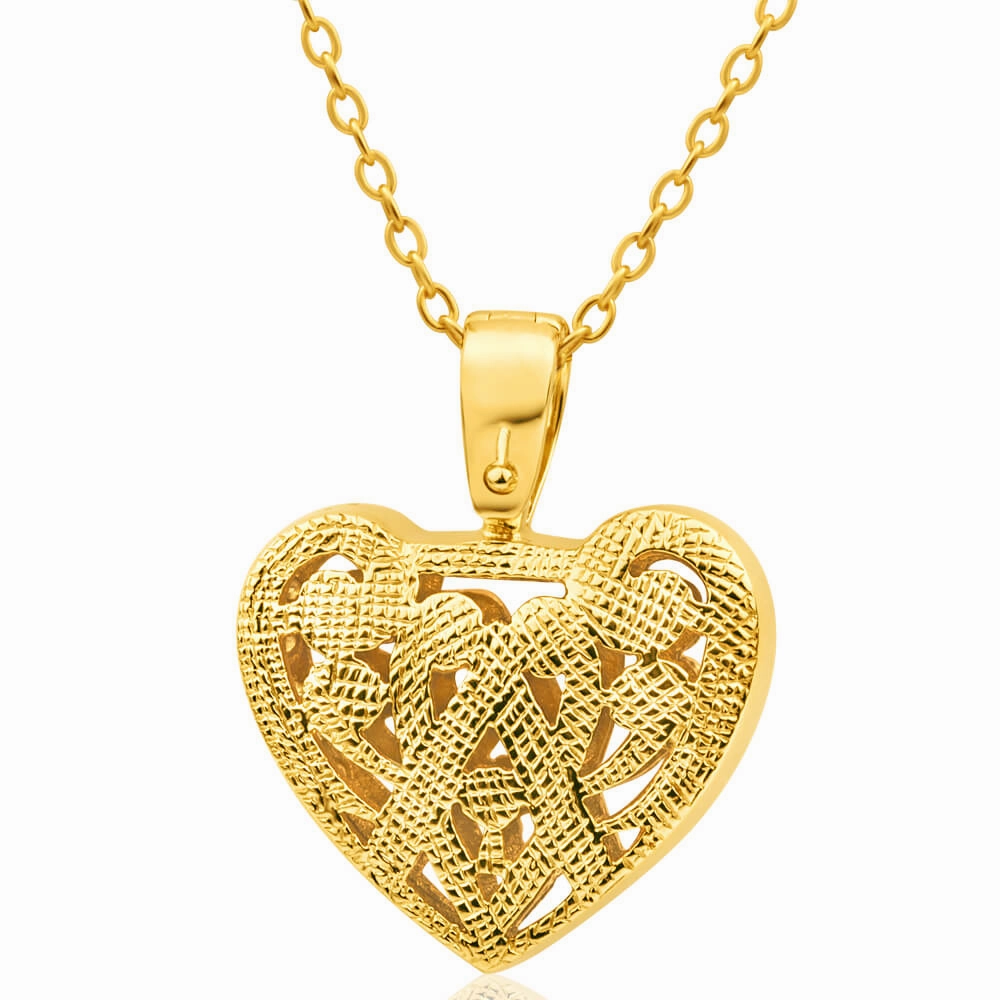 9ct Yellow Gold 1/4 Carat Natural Diamond Enhancer Pendant