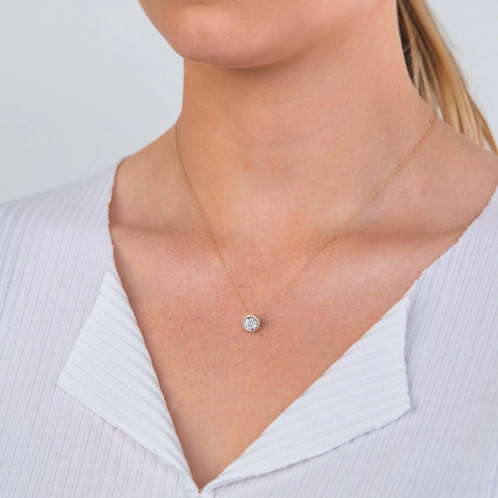 9ct Yellow Gold 1/5 Carat Luminesce Laboratory Grown Diamond Pendant