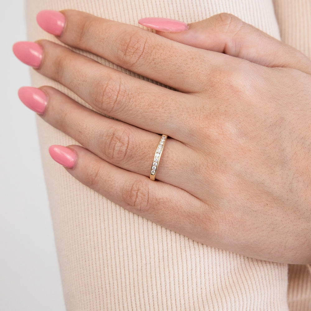 9ct Yellow Gold Divine Diamond Ring