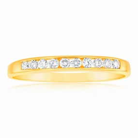 9ct Yellow Gold Divine Diamond Ring