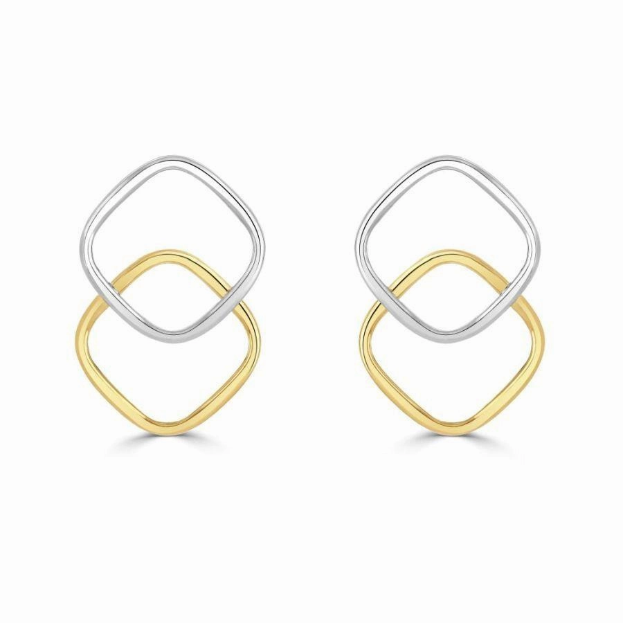 9ct Yellow Gold Double Ball Stud Earrings