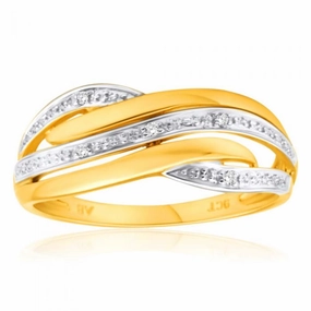 9ct Yellow Gold "Darla" Diamond Ring