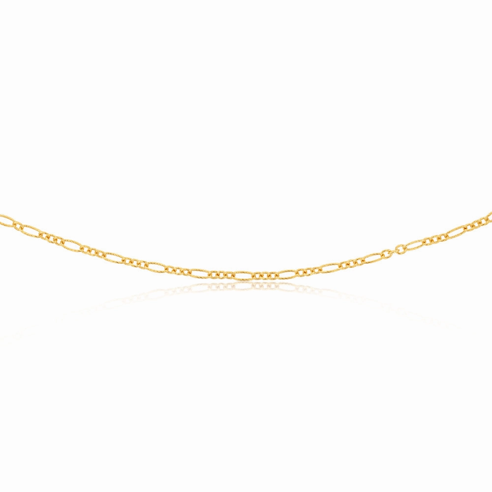 9ct Yellow Gold Silverfilled 80 Gauge 45cm Chain
