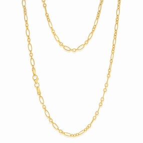 9ct Yellow Gold Silverfilled 80 Gauge 45cm Chain