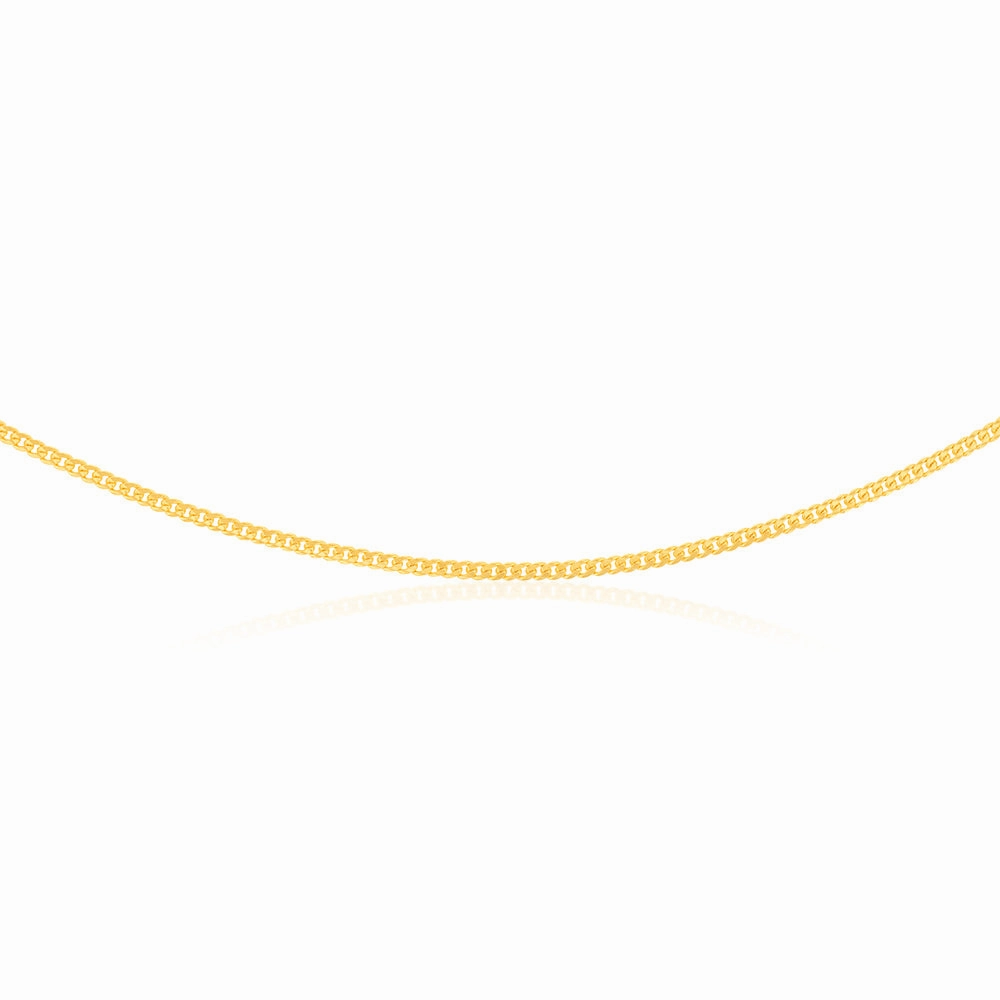 9ct Yellow Gold Silverfilled 80Gauge 45cm Chain