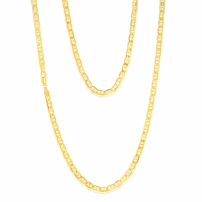 9ct Yellow Gold Silverfilled Anchor 120 Gauge 60cm Chain