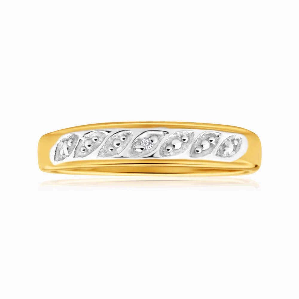 9ct Yellow Gold Sublime Diamond Ring