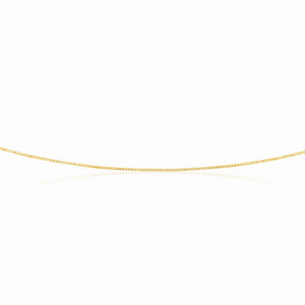 9ct Yellow Solid Gold 15 Gauge 46cm Chain