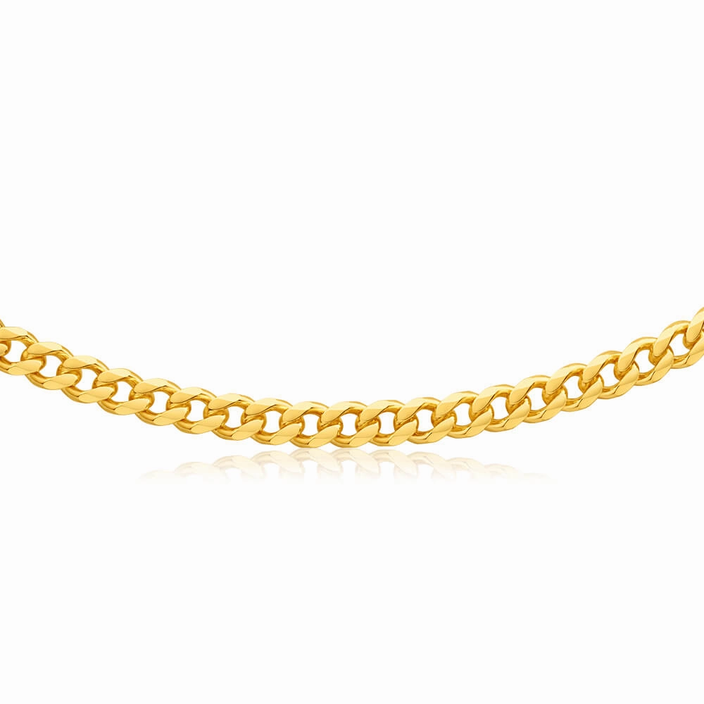 9ct Yellow Solid Gold "Theo" Curb Chain