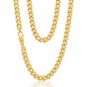 9ct Yellow Solid Gold "Theo" Curb Chain