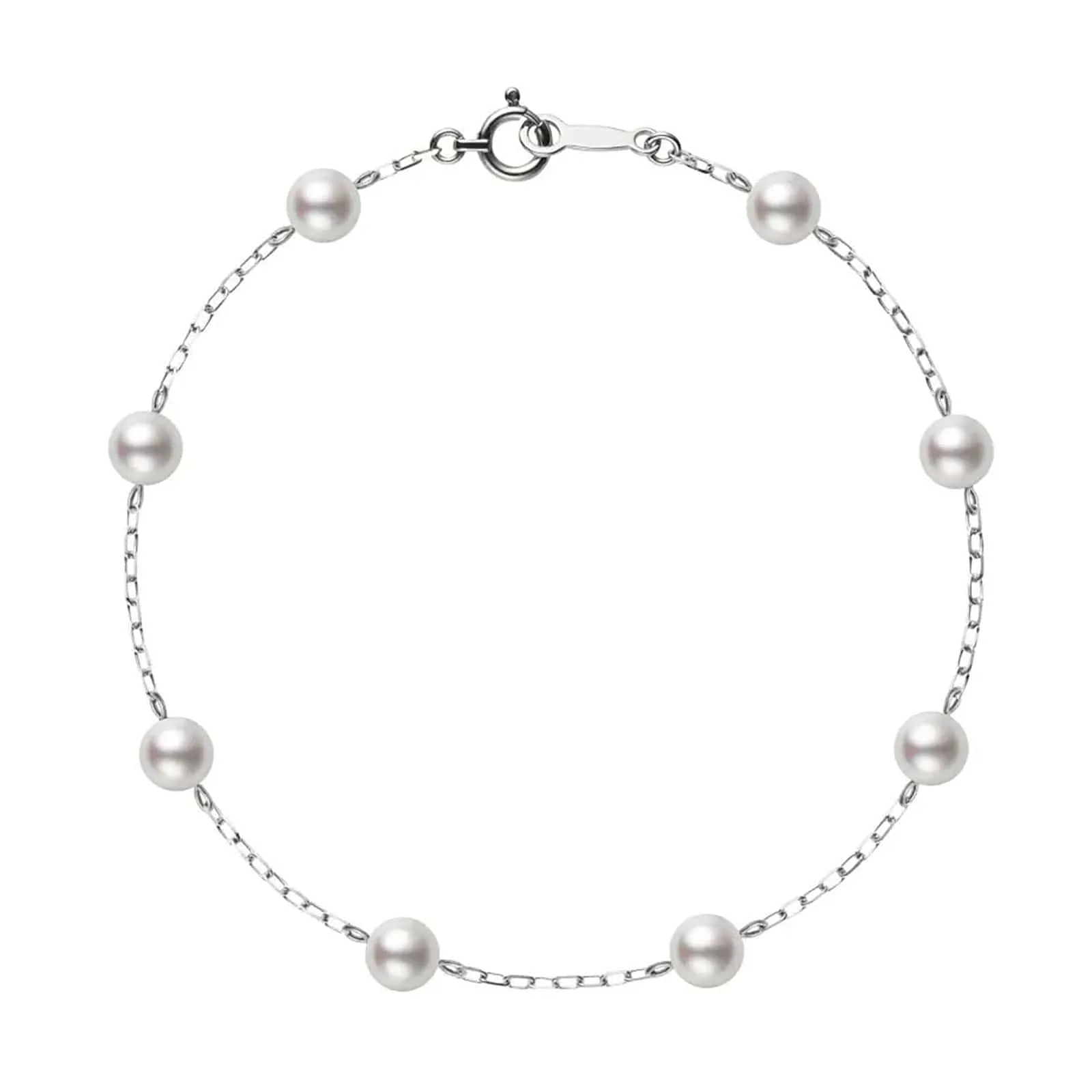 Akoya Cultured Pearl Station Everyday Essentials Bracelet (6-5.5mm A )