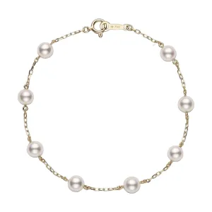 Akoya Cultured Pearl Station Everyday Essentials Bracelet (6-5.5mm A )