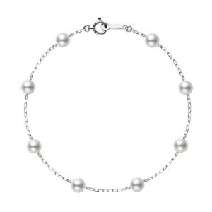 Akoya Cultured Pearl Station Everyday Essentials Bracelet (6-5.5mm A )