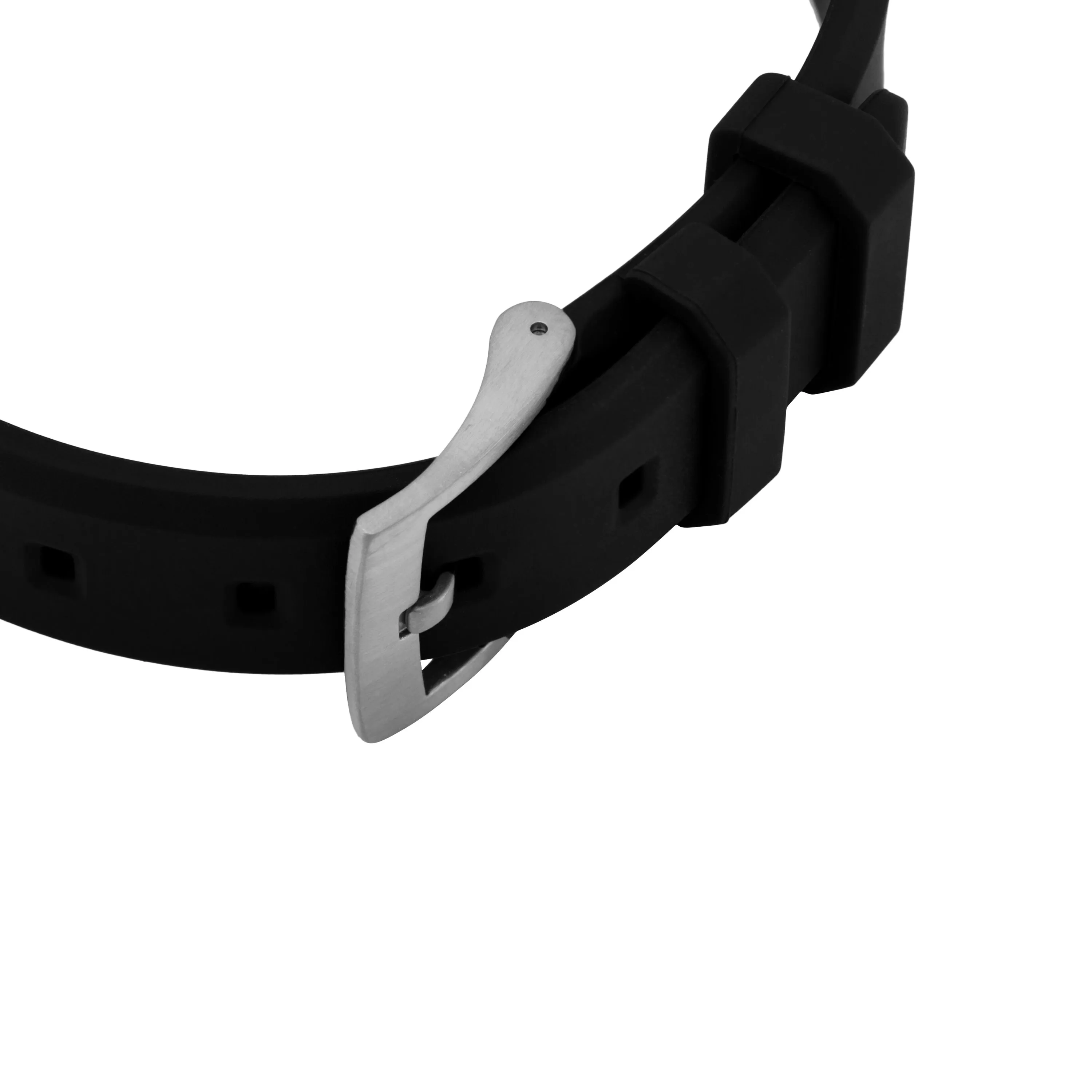 Armani Elegant Black Silicone and Steel Bracelet EGS3079040