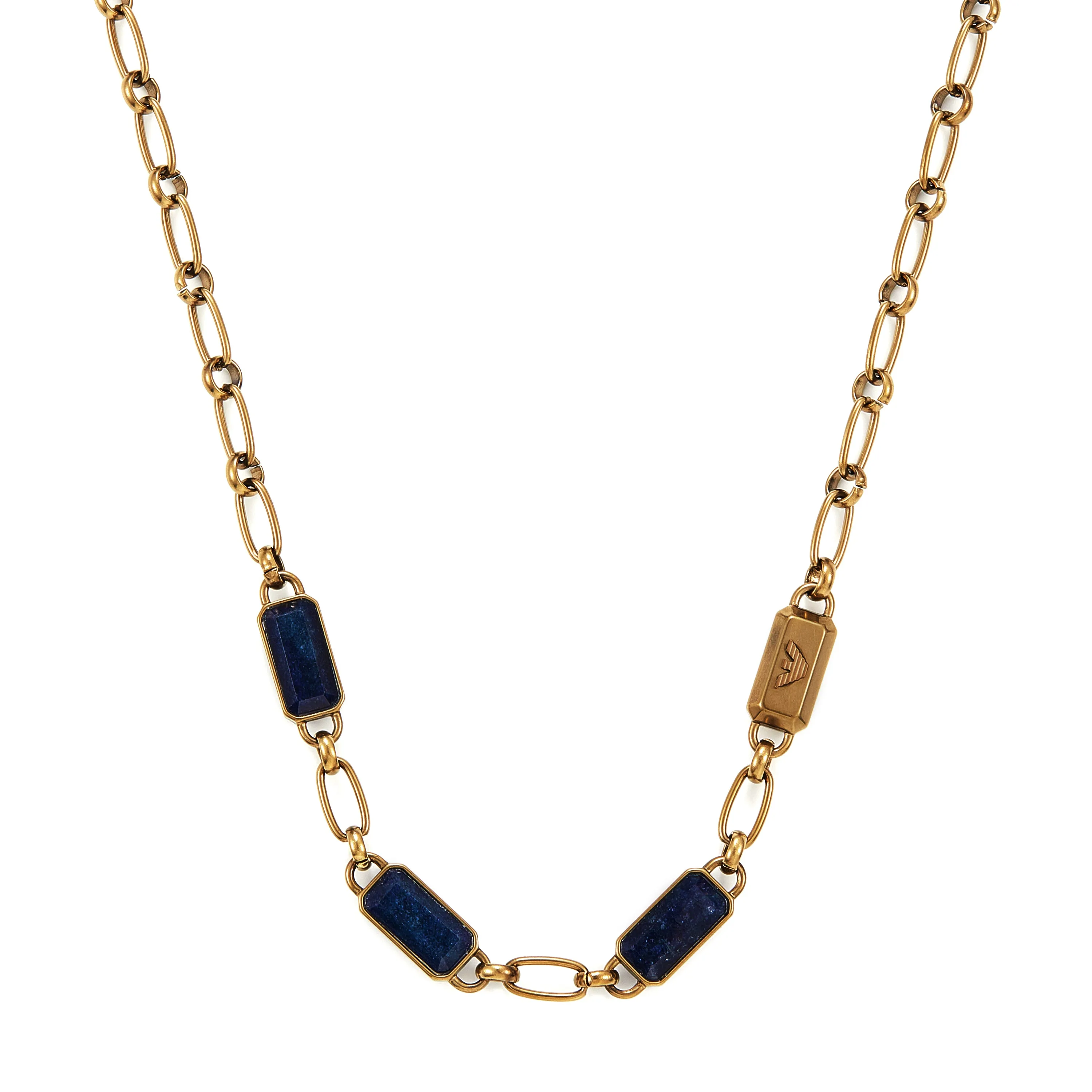 Armani Timeless Elegance Necklace with Blue Stone EGS3096251