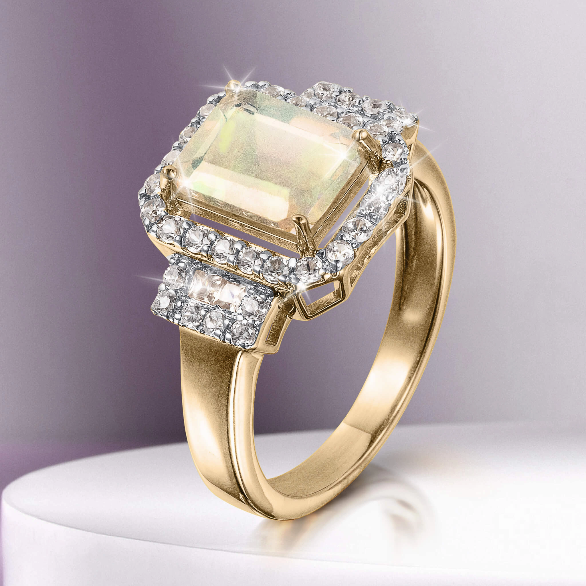 Aurora Opal Ring