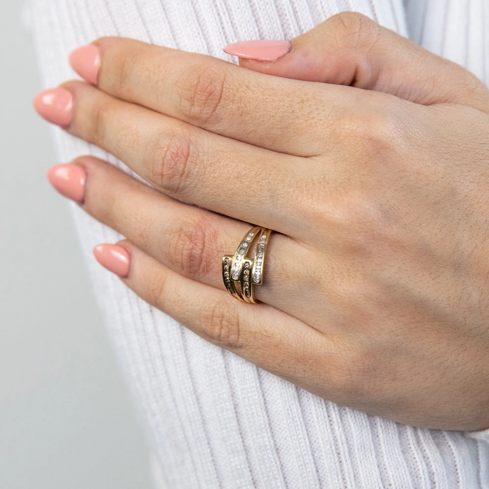 Australian Diamond 9ct Yellow Gold Diamond Ring