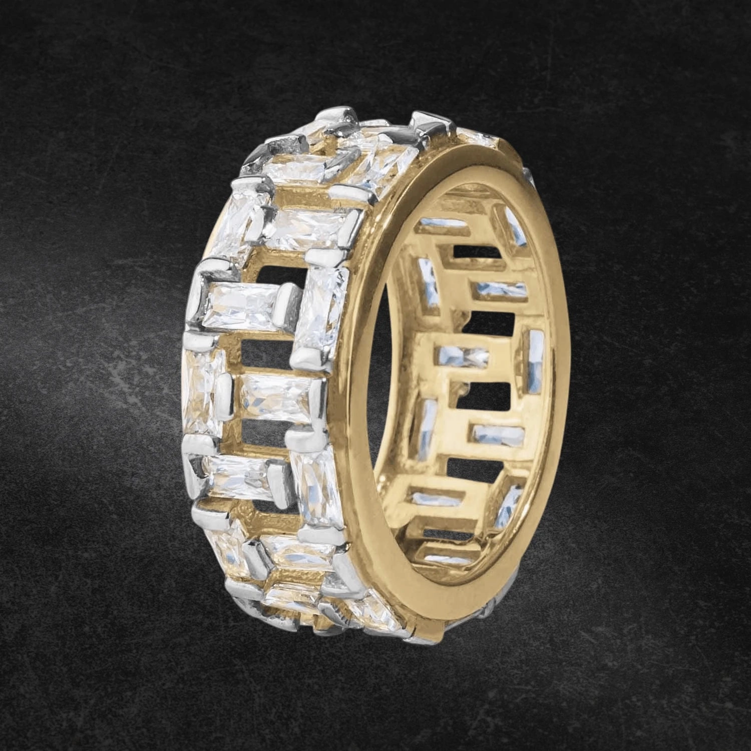 Bamboo Bay Gold Eternity Ring