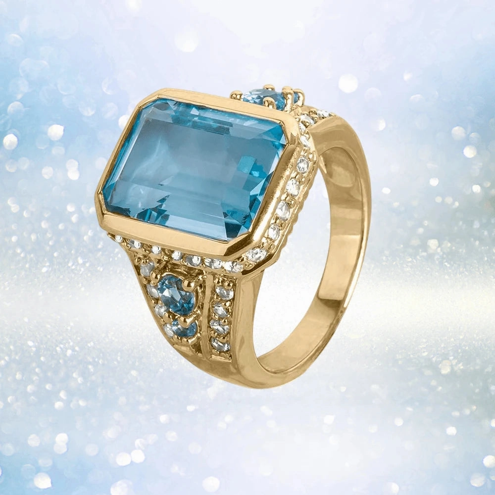 Bermuda Blue Topaz Ring