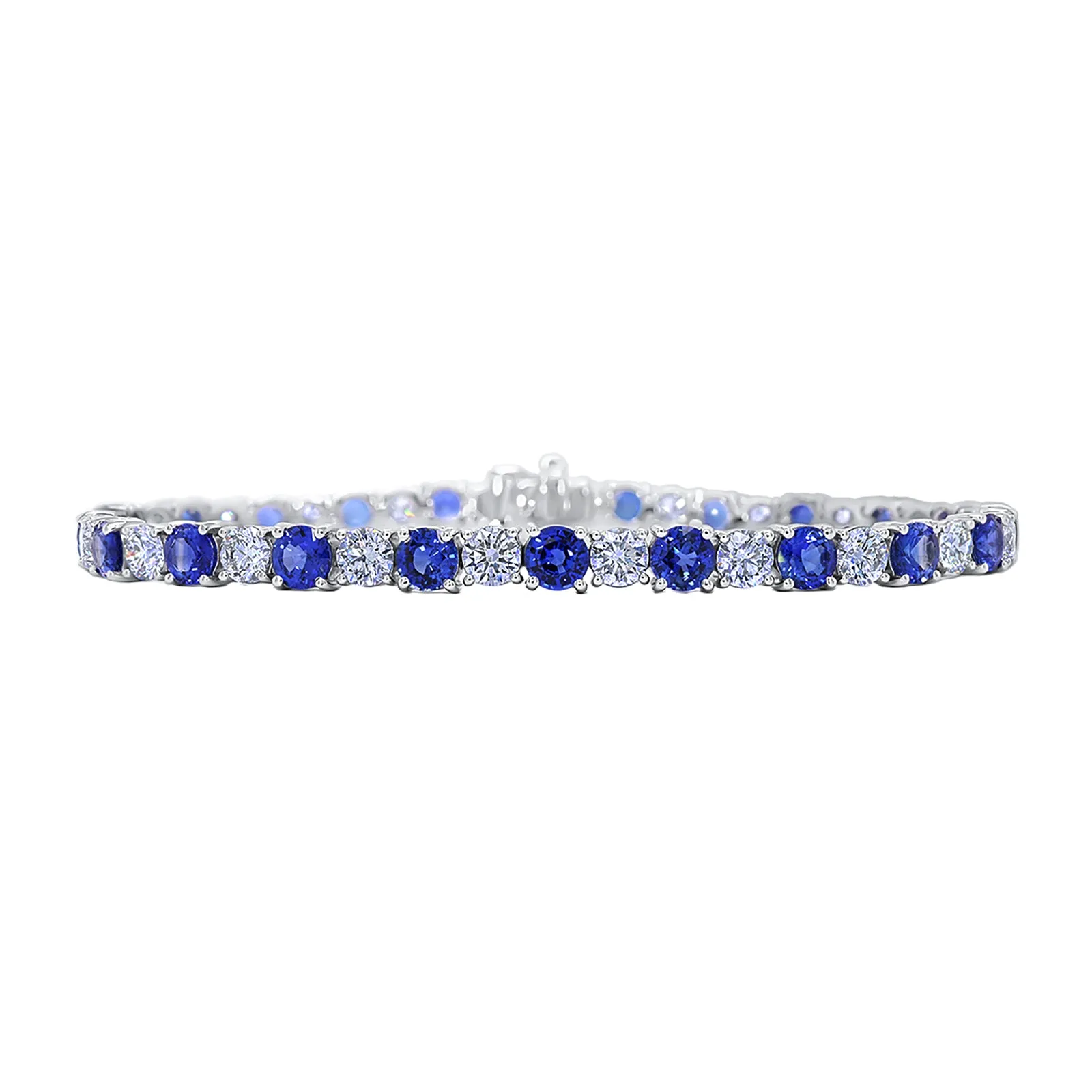 Blue Sapphire & Diamond Bracelet