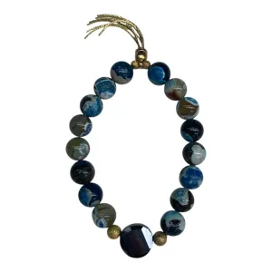 Bracelet Beaded By Clothes Mentor In Blue