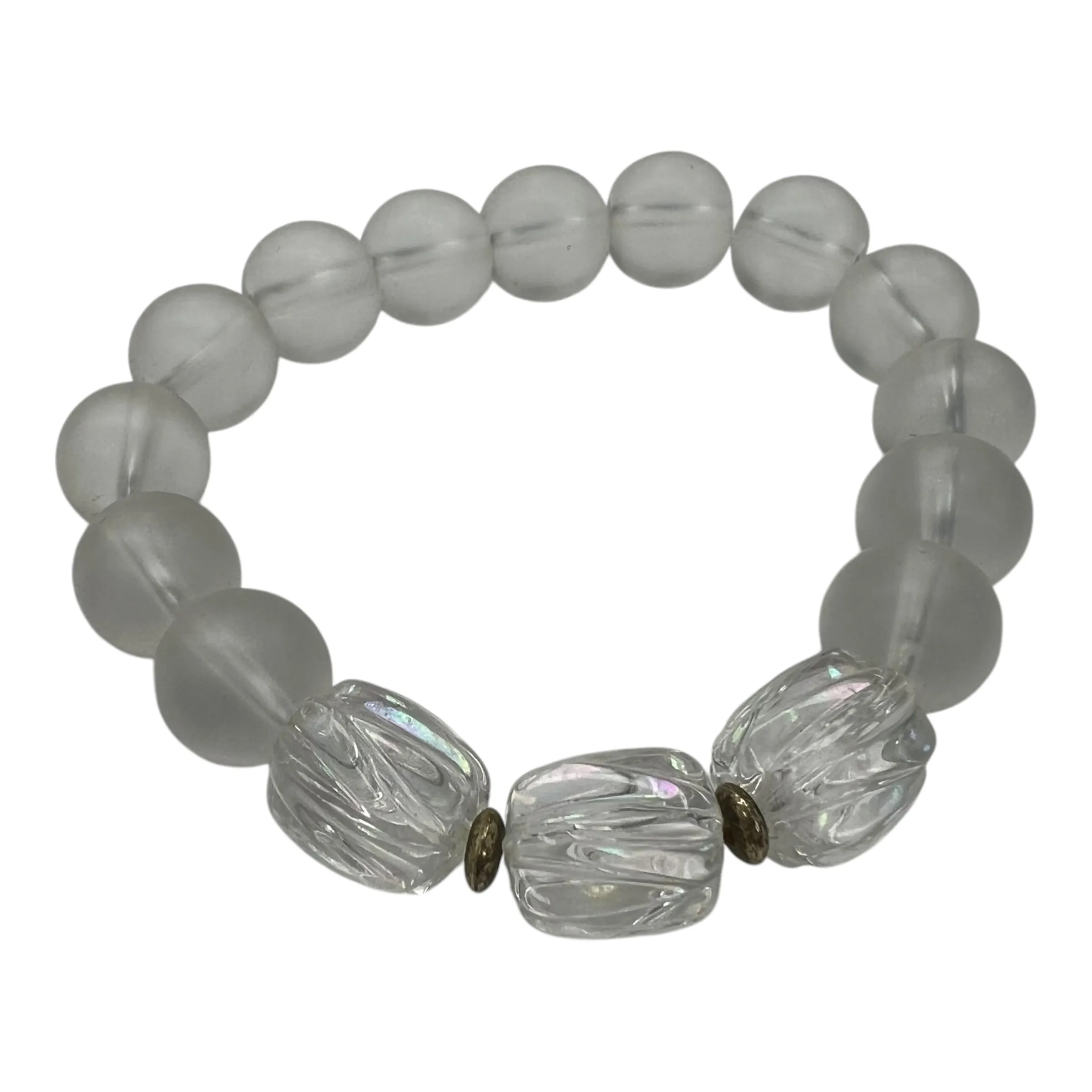 Bracelet Beaded By Plunder In Clear