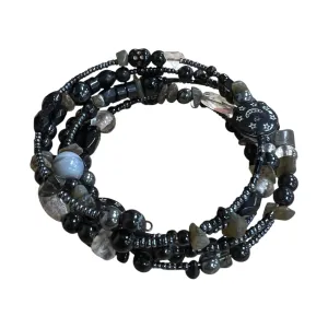 Bracelet Beaded  In Black