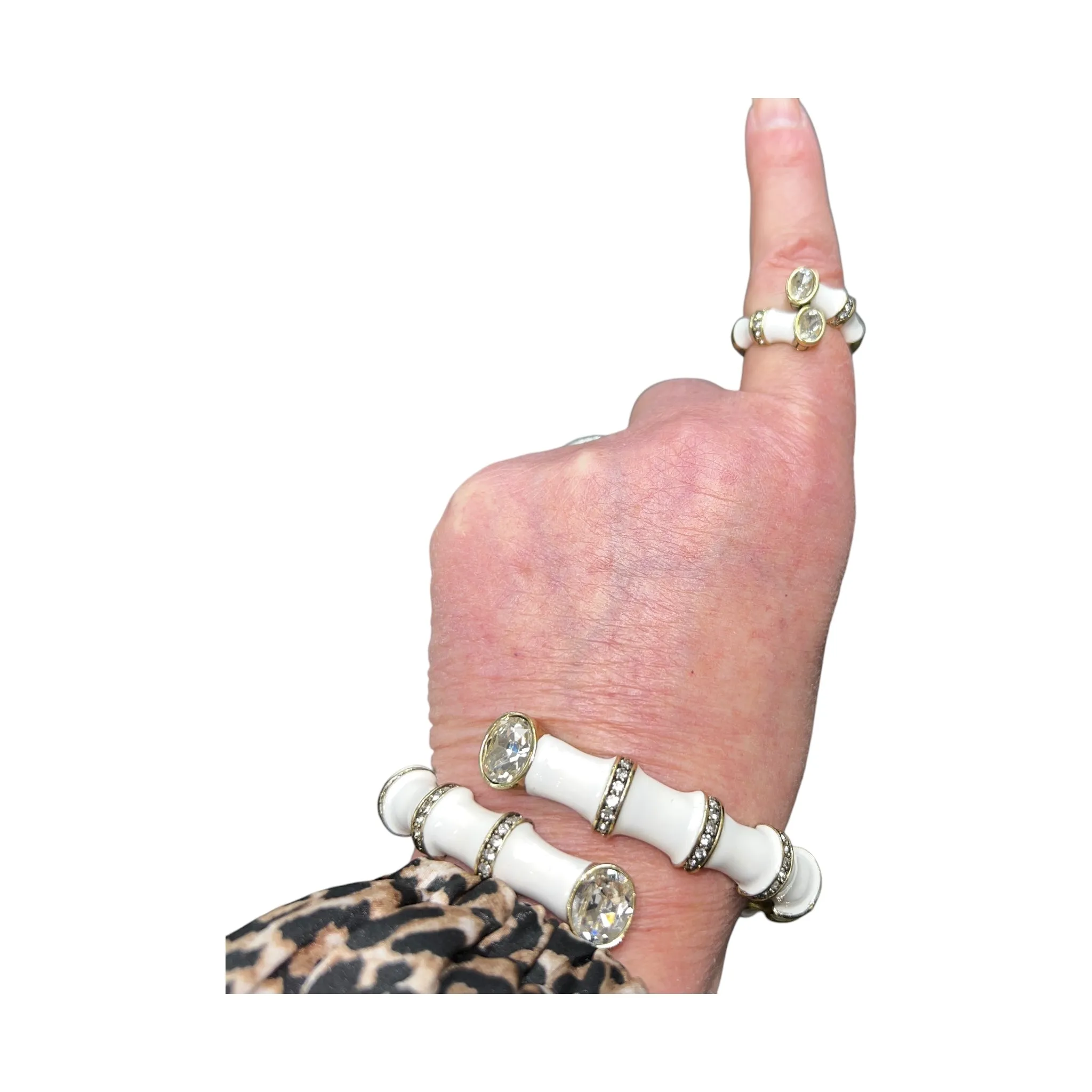 Bracelet Set By Heidi Daus In White