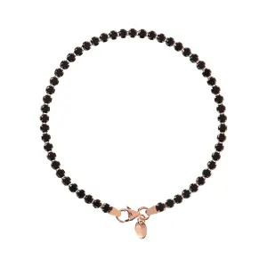 Bronzallure Altissima Black Spinel Tennis Bracelet