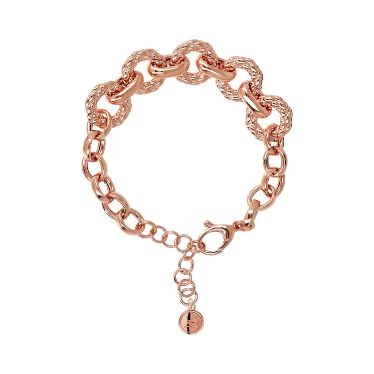 Bronzallure Purezza Circle Pendant Bracelet 17.8 5cm