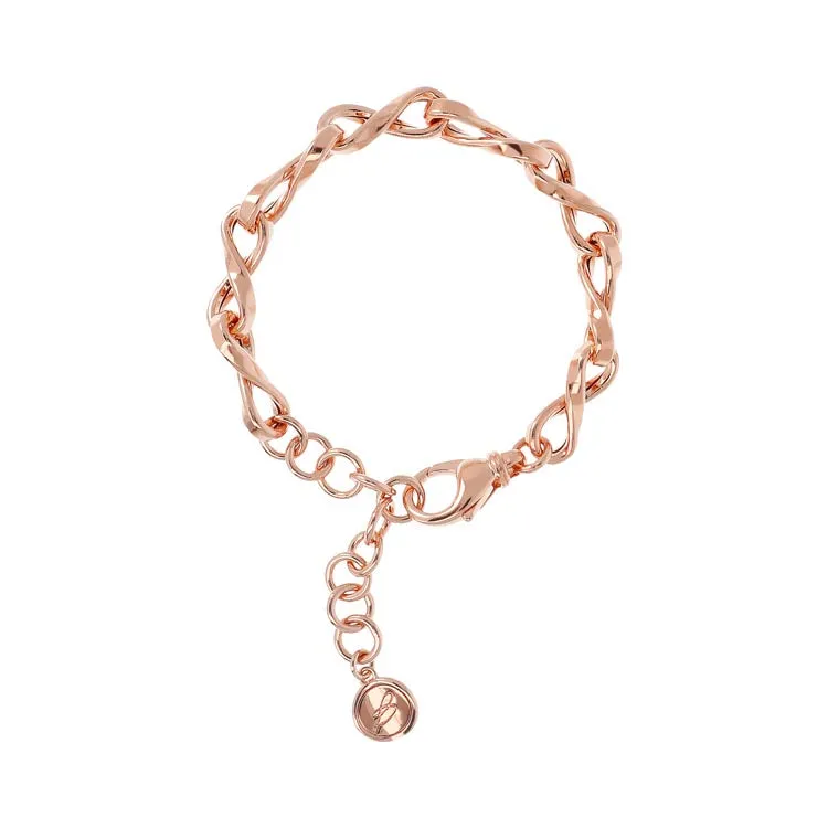 Bronzallure Purezza Twist Link Bracelet 19 5cm