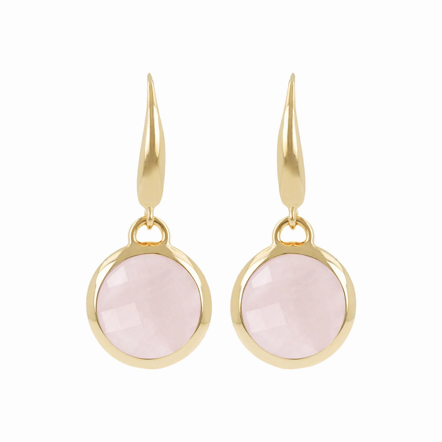Bronzallure Golden Natural Stone Hook Earrings